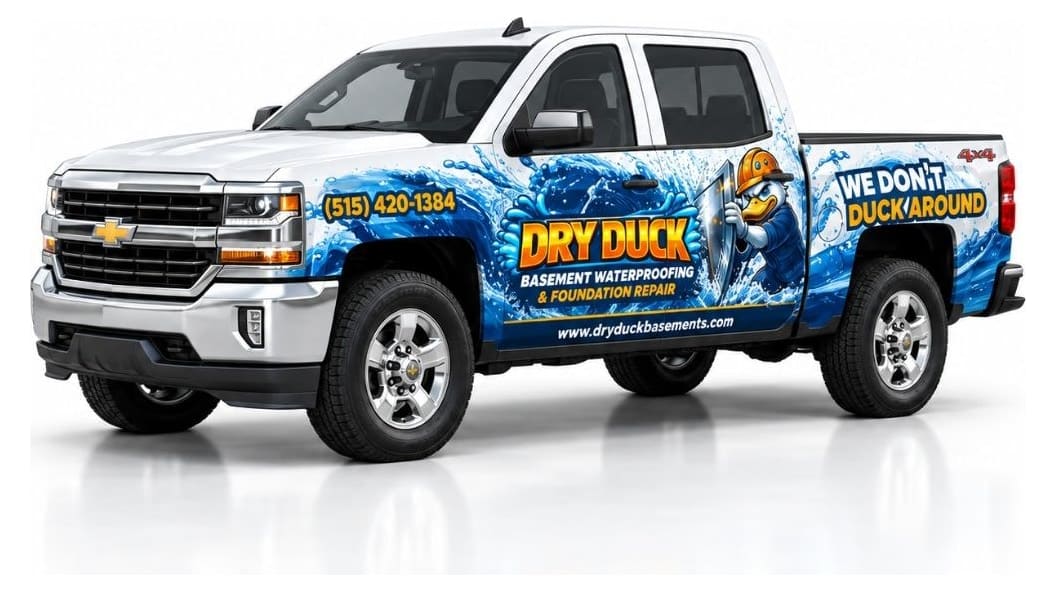 Dry Duck — Truck wrap · Iowa